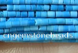 CTB803 15.5 inches 1mm tube turquoise beads wholesale