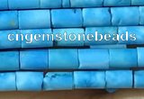 CTB806 15.5 inches 2*4mm tube turquoise beads wholesale