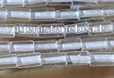 CTB810 15.5 inches 2*4mm tube white crystal beads wholesale