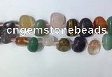 CTD2153 Top drilled 15*25mm - 18*25mm freeform mixed gemstone beads