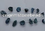 CTD2504 Top drilled 15*20mm - 25*35mm freeform druzy agate beads