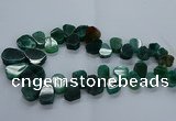 CTD2605 Top drilled 13*18mm - 23*33mm freeform agate beads