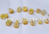CTD2711 15.5 inches 20*30mm - 35*45mm freeform druzy agate beads