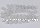 CTD2860 Top drilled 15*20mm - 22*50mm sticks plated quartz beads