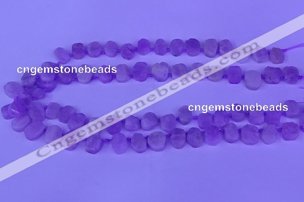CTD3886 Top drilled 8*10mm - 10*14mm freeform kunzite beads