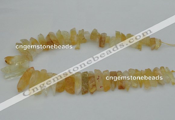 CTD393 Top drilled 6*15mm - 10*35mm wand citrine gemstone beads