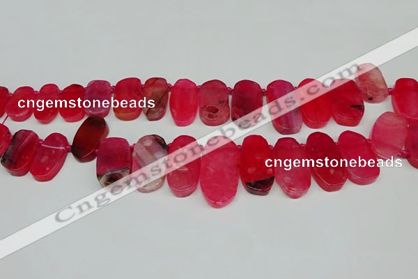 CTD4005 Top drilled 14*22mm - 22*42mm freeform agate gemstone beads
