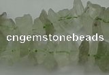 CTD410 Top drilled 4*8mm - 6*15mm nuggets green quartz beads