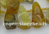 CTD487 Top drilled 10*22mm - 15*45mm freeform yellow opal beads