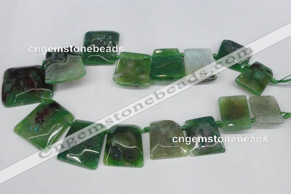 CTD664 Top drilled 25*30mm - 30*40mm freeform agate beads