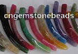 CTD716 Top drilled 10*30mm - 12*50mm wand agate gemstone beads
