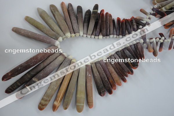 CTD828 Top drilled 5*20mm - 10*80mm stick sea urchin shell beads