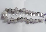 CTD953 Top drilled 10*15mm - 18*25mm nuggets druzy amethyst beads