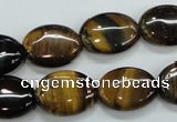 CTE103 15.5 inches 13*18mm oval yellow tiger eye beads wholesale