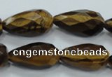 CTE117 15.5 inches 14*26mm faceted teardrop yellow tiger eye beads