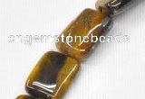 CTE15 15.5 inches 22*30mm rectangle yellow tiger eye beads