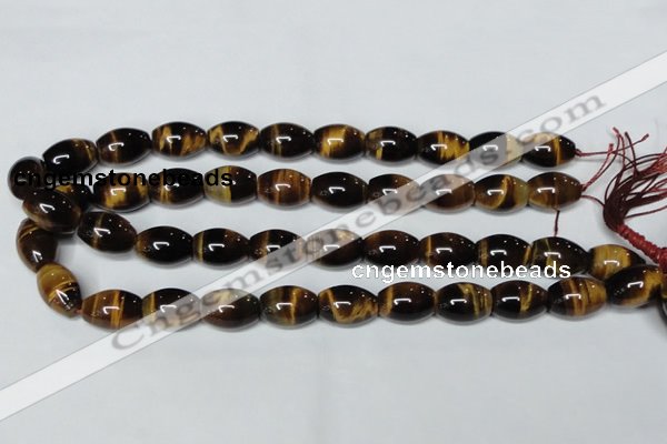 CTE161 15.5 inches 12*20mm rice yellow tiger eye gemstone beads