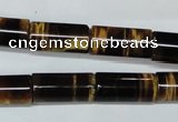 CTE166 15.5 inches 10*20mm column yellow tiger eye gemstone beads