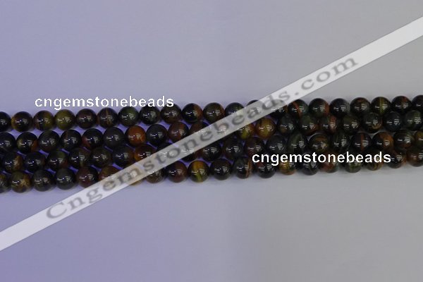 CTE1802 15.5 inches 8mm round blue iron tiger beads wholesale