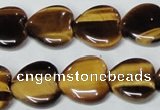 CTE185 15.5 inches 22*22mm heart yellow tiger eye gemstone beads