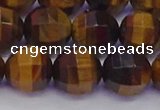 CTE1993 15.5 inches 10mm faceted round yellow tiger eye beads