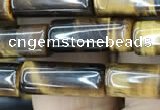 CTE2073 15.5 inches 6*16mm tube yellow tiger eye gemstone beads