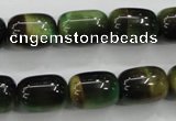 CTE80 15.5 inches 11*15mm drum green tiger eye gemstone beads