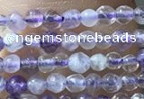 CTG1024 15.5 inches 2mm faceted round tiny purple fluorite beads