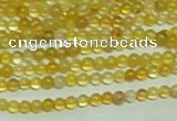 CTG151 15.5 inches 3mm round tiny yellow agate beads wholesale