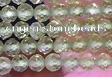CTG1671 15.5 inches 3mm faceted round tiny peridot beads