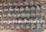 CTG2107 15 inches 2mm faceted round tiny ice obsidian beads