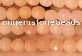 CTG2218 15 inches 2mm,3mm faceted round red aventurine jade beads