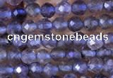 CTG753 15.5 inches 2mm faceted round tiny iolite gemstone beads