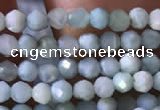 CTG768 15.5 inches 2mm faceted round tiny larimar gemstone beads