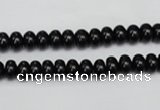 CTO117 15.5 inches 5*8mm rondelle black tourmaline beads