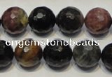 CTO31 15.5 inches 14mm faceted round natural tourmaline beads