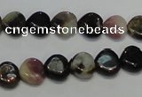 CTO40 15.5 inches 10*10mm heart natural tourmaline beads wholesale