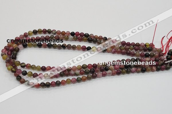 CTO60 15.5 inches 4mm round natural tourmaline gemstone beads