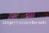 CTO625 15.5 inches 4mm round tourmaline gemstone beads wholesale