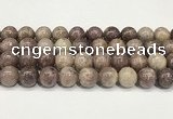 CTO723 15.5 inches 12mm round Chinese tourmaline beads