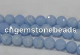 CTU1742 15.5 inches 6mm faceted round synthetic turquoise beads