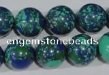 CTU1819 15.5 inches 20mm round synthetic turquoise beads