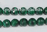 CTU1824 15.5 inches 10mm faceted round synthetic turquoise beads