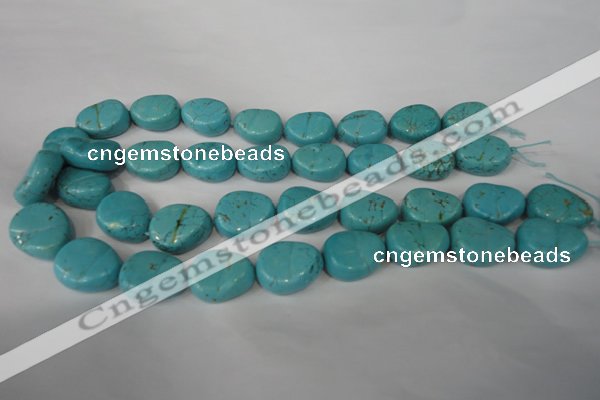 CTU1910 15.5 inches 18*22mm freefrom imitation turquoise beads