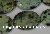 CTU2477 15.5 inches 22*30mm oval African turquoise beads wholesale