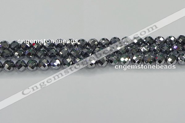 CTZ612 15.5 inches 8mm faceted round terahertz beads wholesale