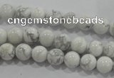 CWB201 15.5 inches 6mm round natural white howlite beads wholesale
