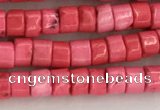 CWB823 15.5 inches 2*4mm tyre howlite turquoise beads wholesale