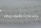 CWH02 15.5 inches 6mm faceted round white jade beads wholesale