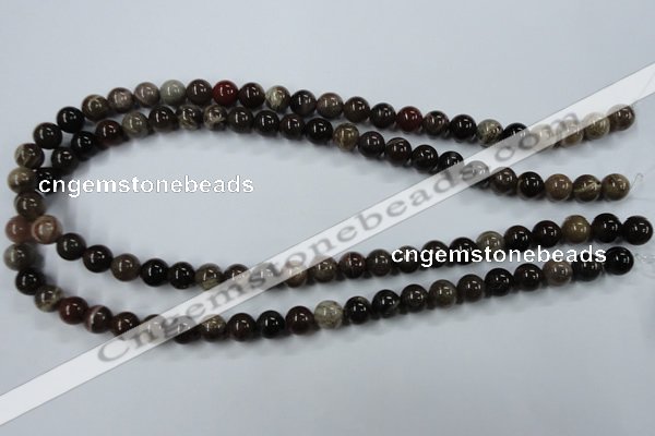 CWJ202 15.5 inches 8mm round wood jasper gemstone beads wholesale